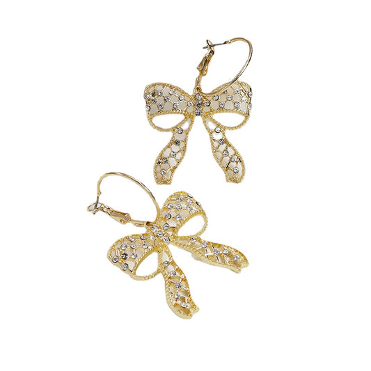 Fashion Forward Metallic Bow Earrings Collection - Vienna Verve