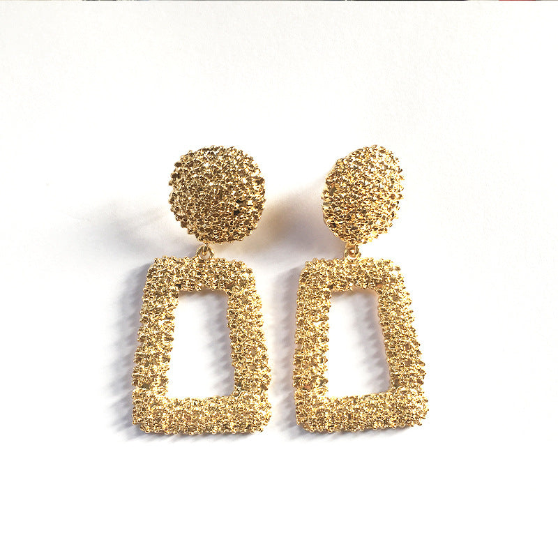 Exaggerated Alloy Earrings - Vienna Verve Collection