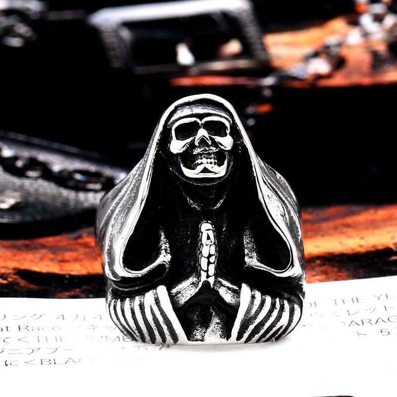 Men's Edgy Skull Ring - Wholesale Unique Jewelry for Him, Perfect for Amazon Sales