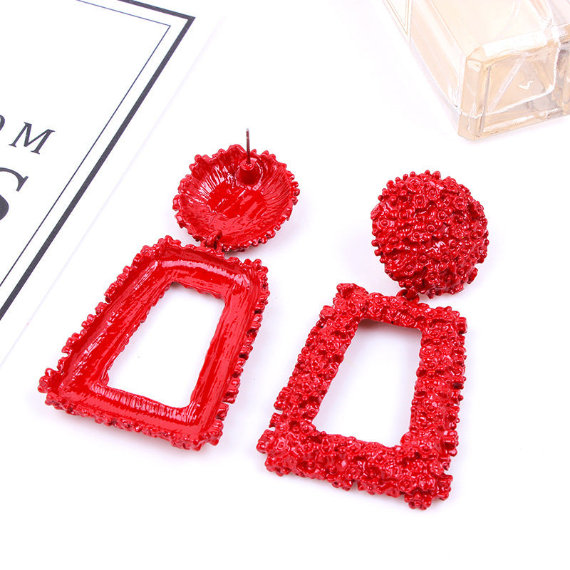 European Couture Collection Vienna Verve Metal Earrings