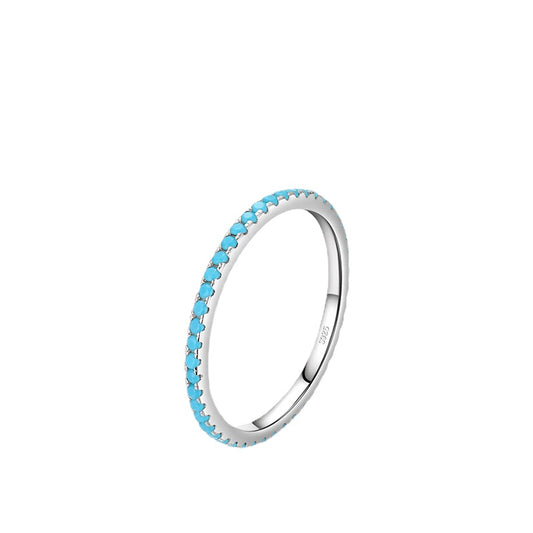 Everyday Genie Sterling Silver Turquoise Ring for Women – Size 5-9