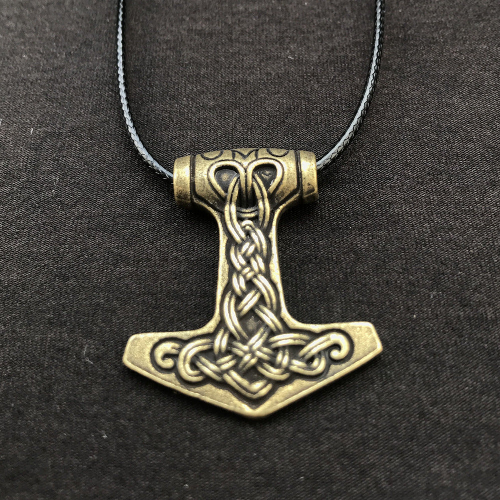 Viking Mjollnir Hammer Pendant Necklace - Norse Legacy Collection