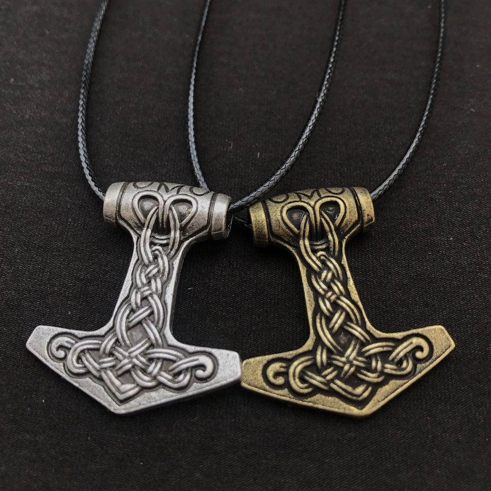 Viking Mjollnir Hammer Pendant Necklace - Norse Legacy Collection