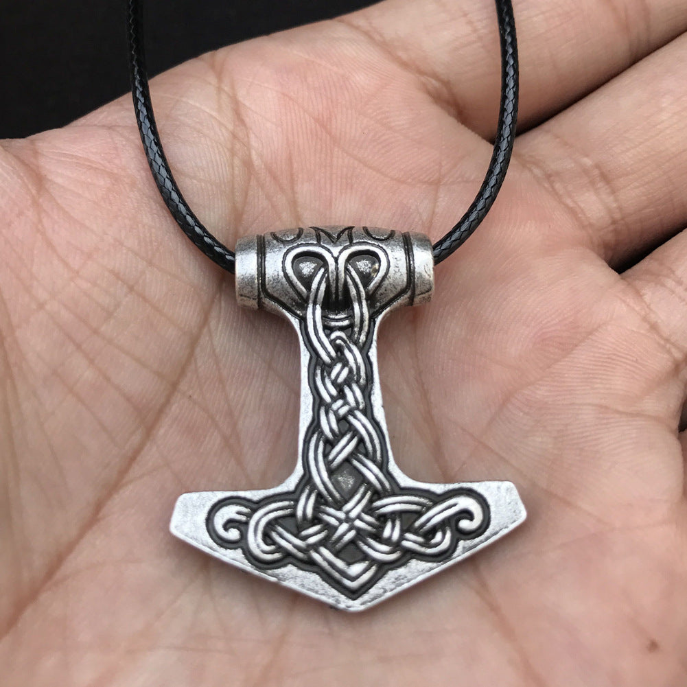 Viking Mjollnir Hammer Pendant Necklace - Norse Legacy Collection