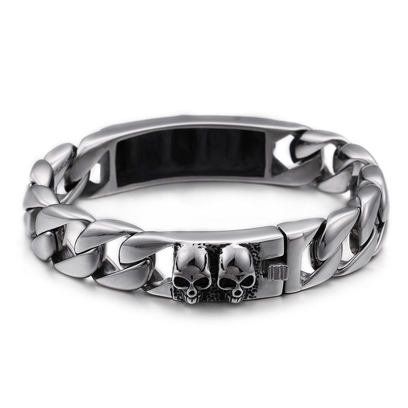 Trendy Personalized Skull Bracelet for Men - Fashionable Cross-Border Jewelry Accessory