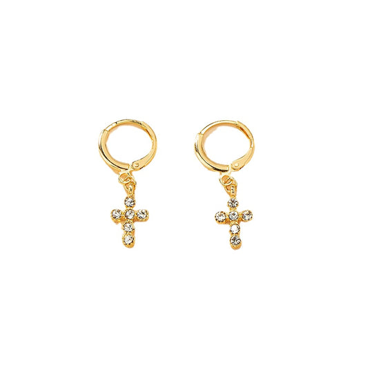 Luxurious Cross Earrings with Personalized Design and Exquisite Style