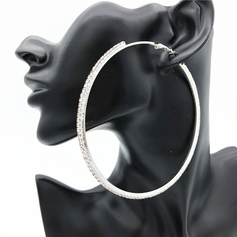 Dazzling Rhinestone Nightclub Earrings - Vienna Verve Collection