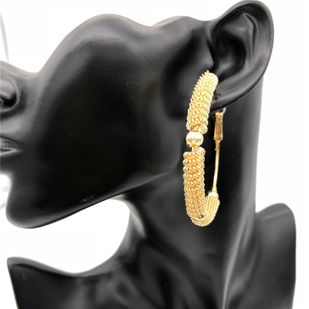 Statement Earrings with Bold European Style and African Influence