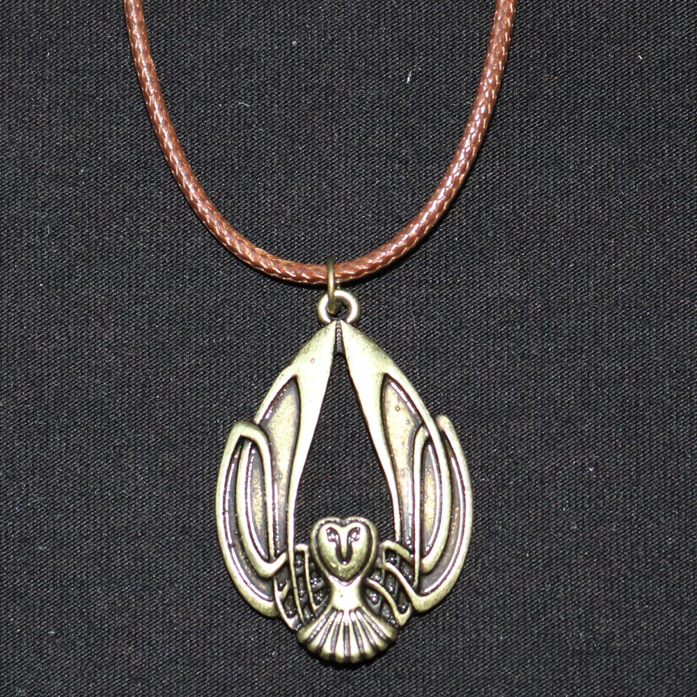 Enchanting Handcrafted Celtic Owl Necklace - Unisex Elven Amulet Jewelry