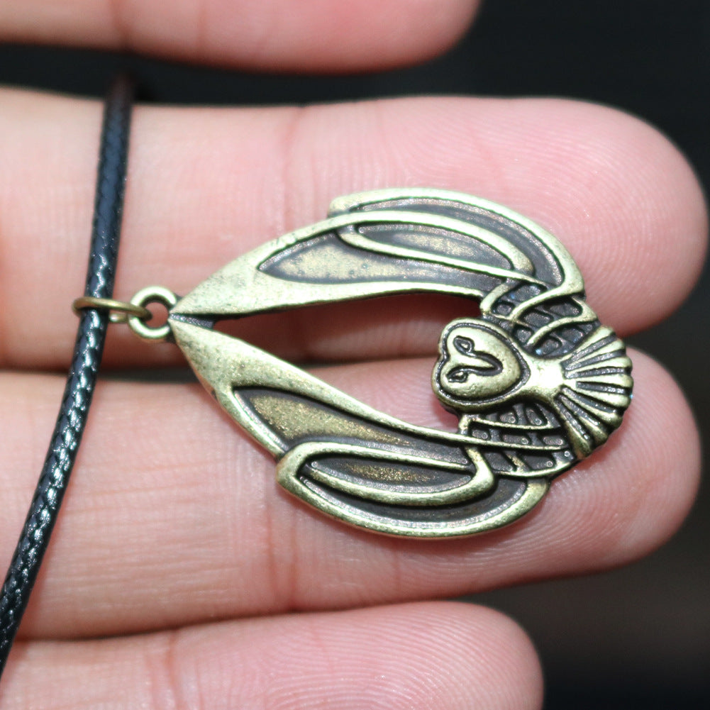 Enchanting Handcrafted Celtic Owl Necklace - Unisex Elven Amulet Jewelry