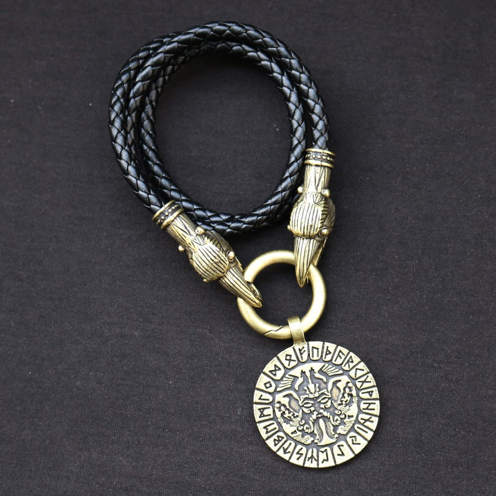 Viking Odin Avatar Pendant Necklace - Norse Legacy Collection