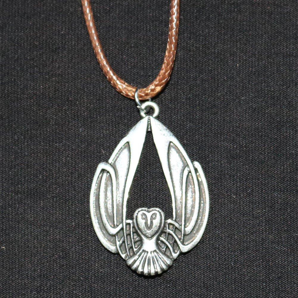 Enchanting Handcrafted Celtic Owl Necklace - Unisex Elven Amulet Jewelry