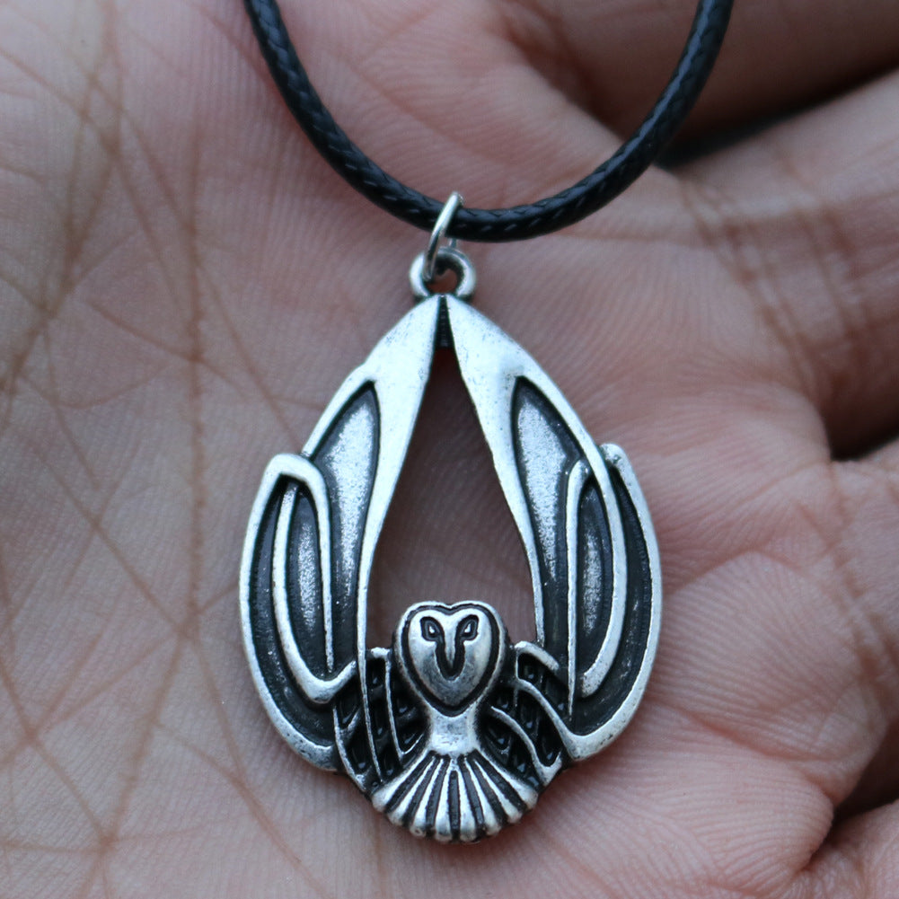 Enchanting Handcrafted Celtic Owl Necklace - Unisex Elven Amulet Jewelry