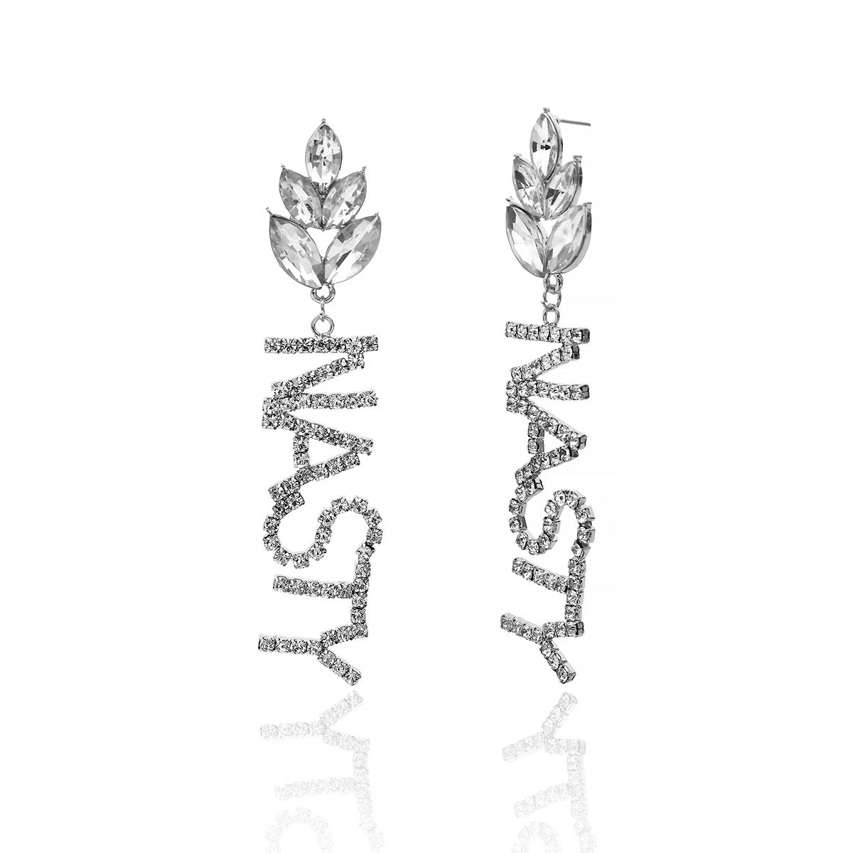 Vienna Verve European and American Jewelry Collection with Diamond-Encrusted Tassel Earrings