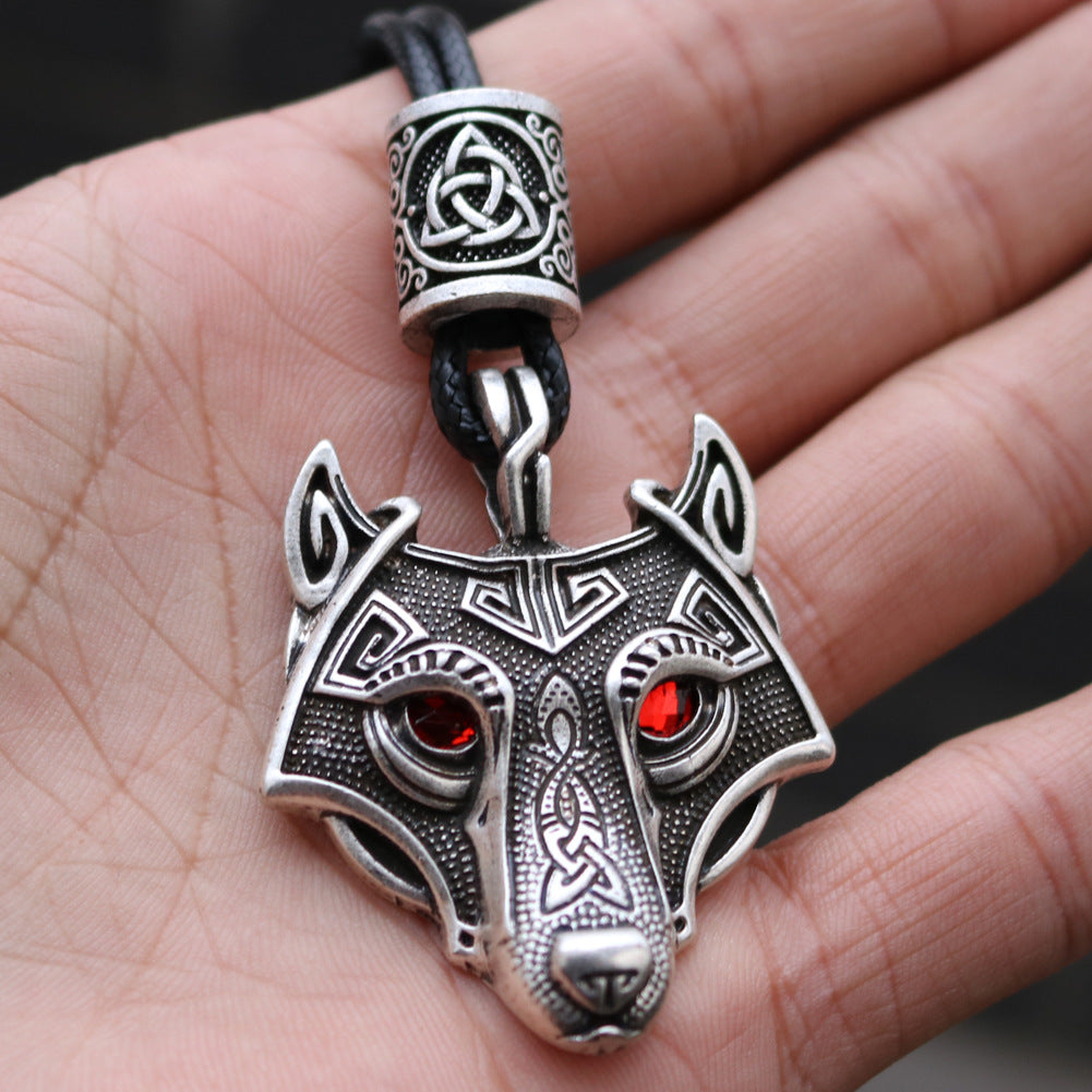 Norse Legacy Triangle Knot Pendant Necklace for Men