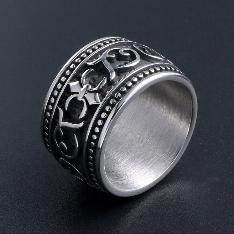 Stylish Titanium Steel Ring Wrench for Men - Trendy Personalized Jewelry