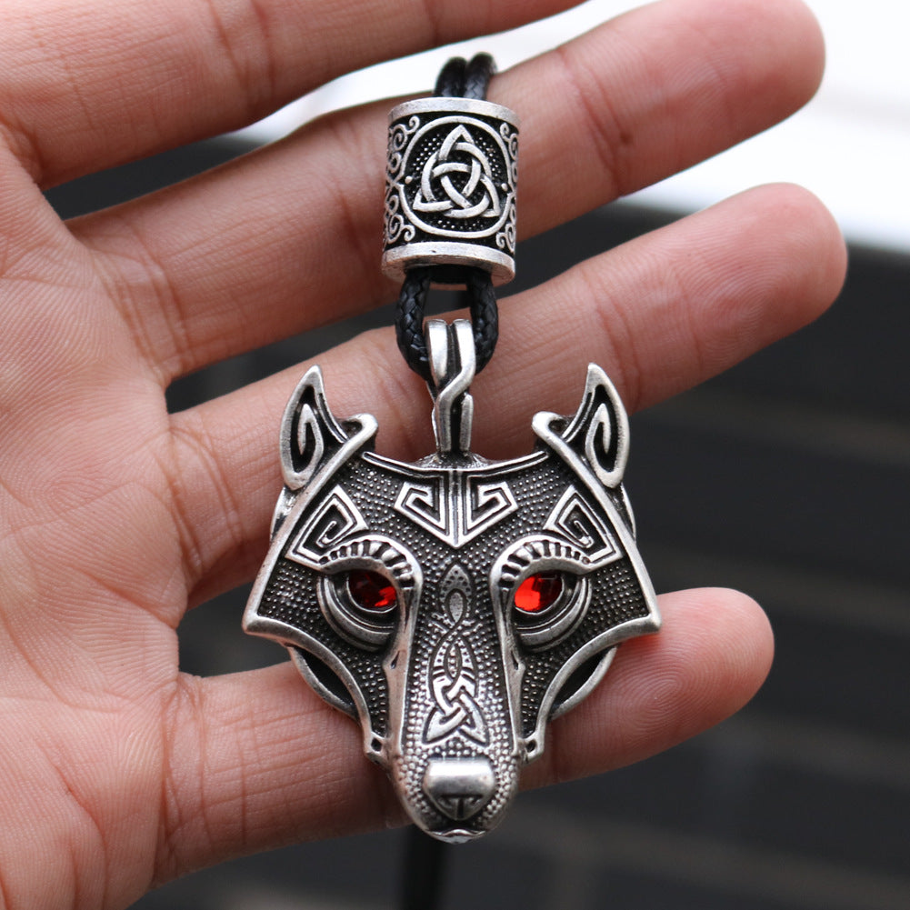 Norse Legacy Triangle Knot Pendant Necklace for Men