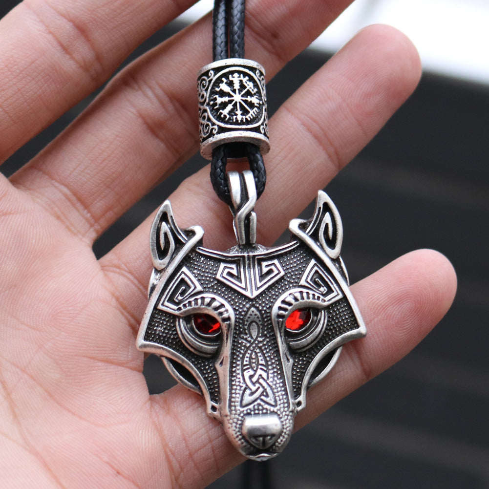 Norse Legacy Triangle Knot Pendant Necklace for Men