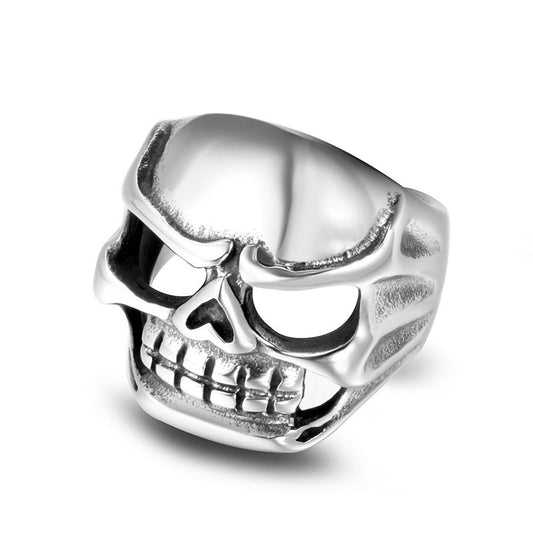 Trendy Skull Ring for Men - Stainless Steel & Titanium Steel Retro Fashion Accessory