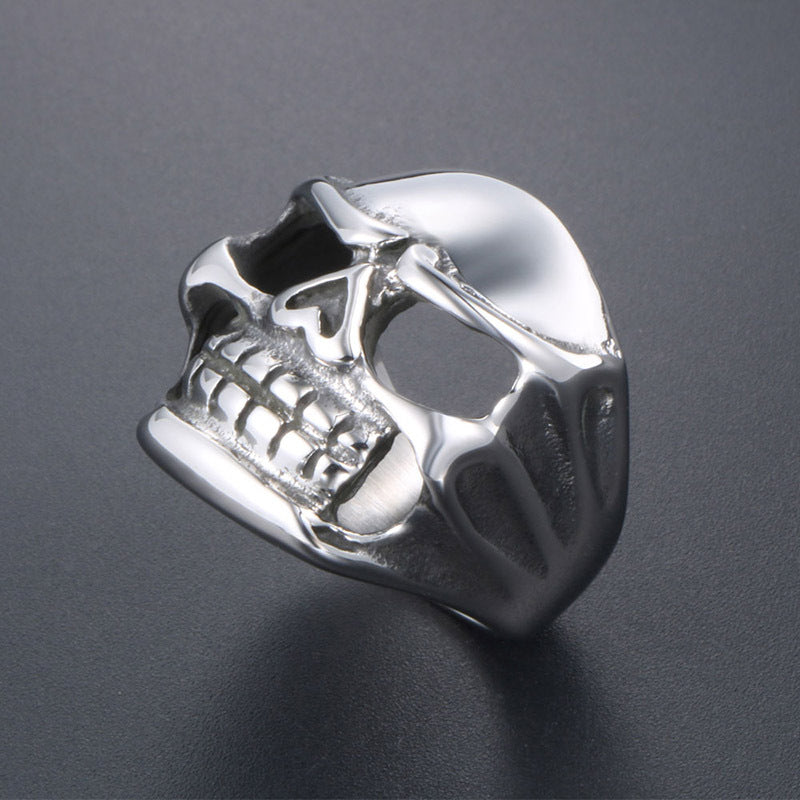 Trendy Skull Ring for Men - Stainless Steel & Titanium Steel Retro Fashion Accessory