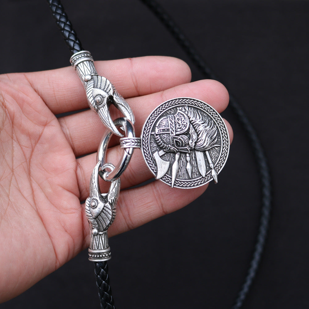 Warrior Spirit Viking Norse Odin Pendant Necklace - Men's Wholesale Amulet