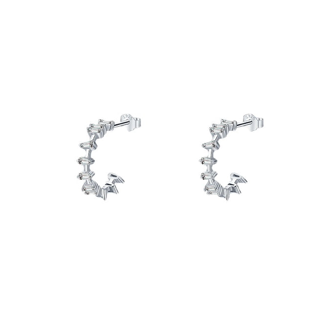 Everyday Genie Sterling Silver Zircon Earrings