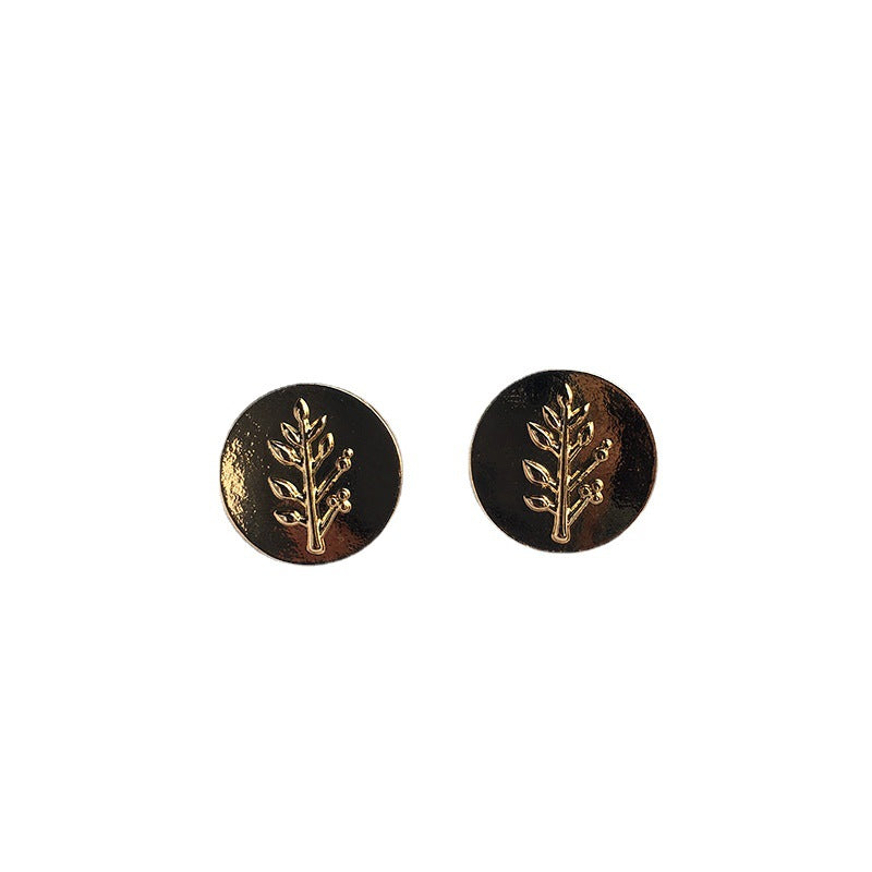 Forest Whisper Alloy Earrings - Vienna Verve Collection