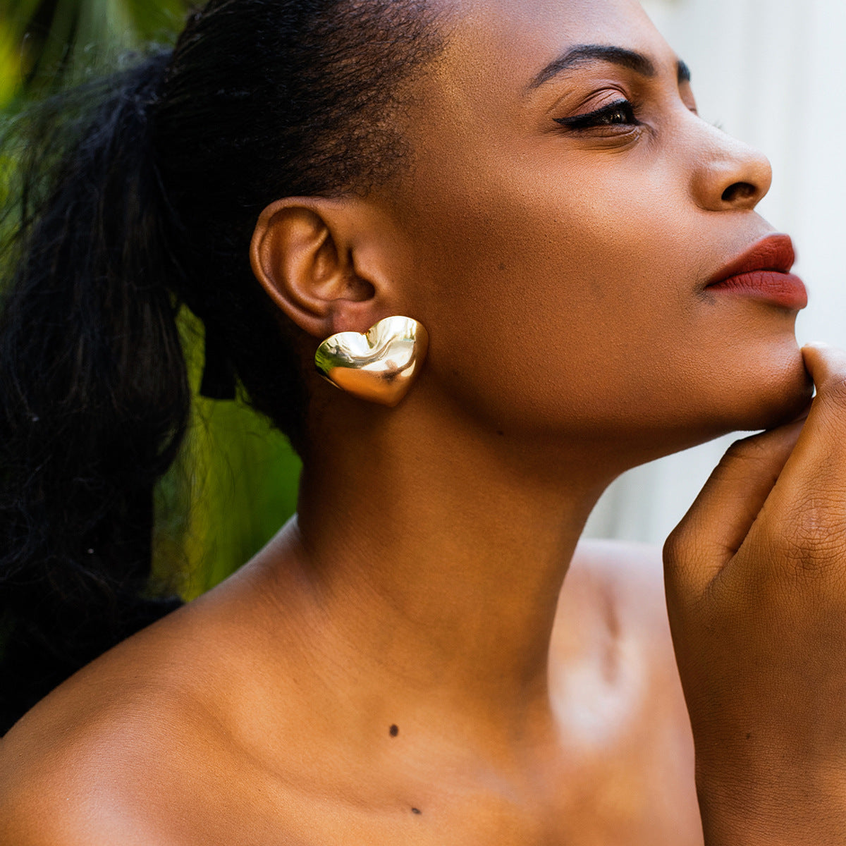 Statement Earrings with Sterling Silver Needles, Punk Rhinestones, and Floral Pearl Accents