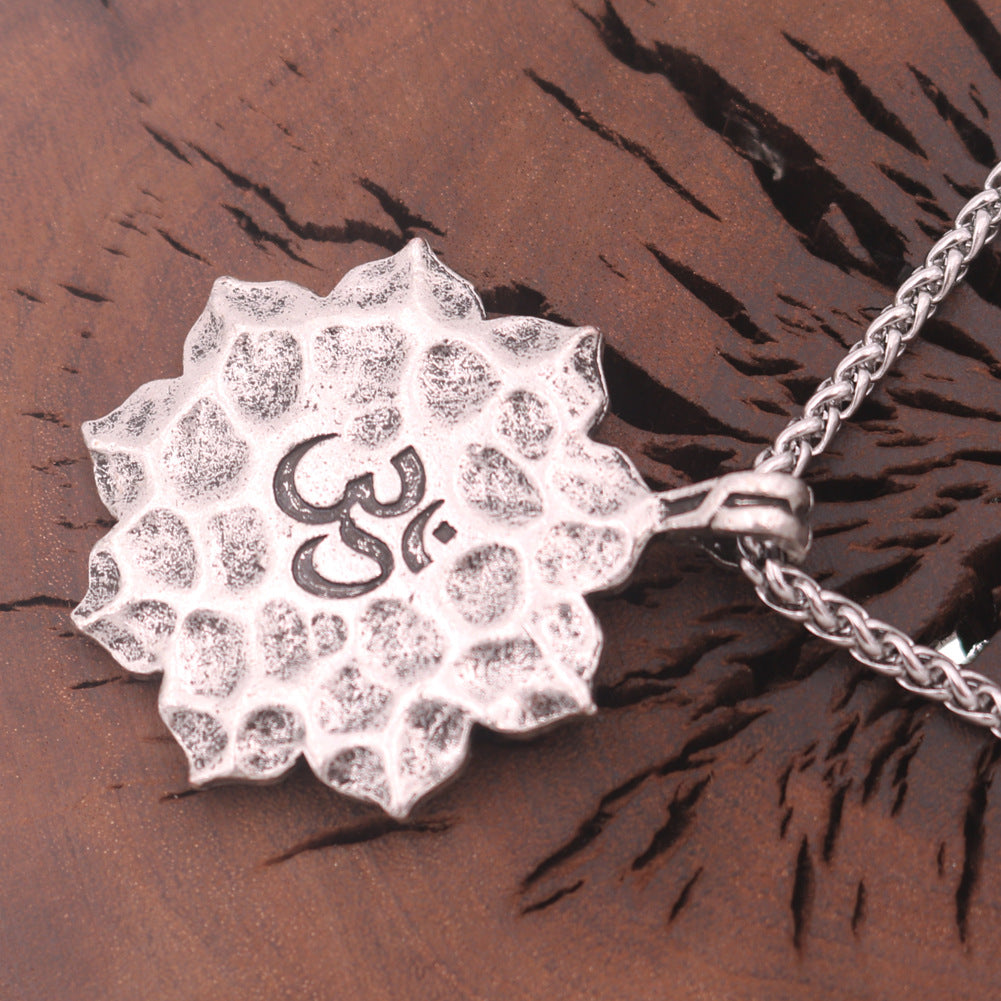 Mandala Flower Zen Necklace for Men