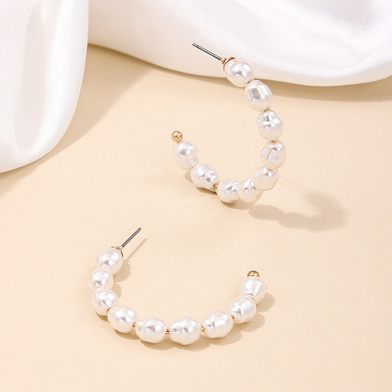 European Charm Pearl Earrings - Stylish Korean Street Fashion Statement