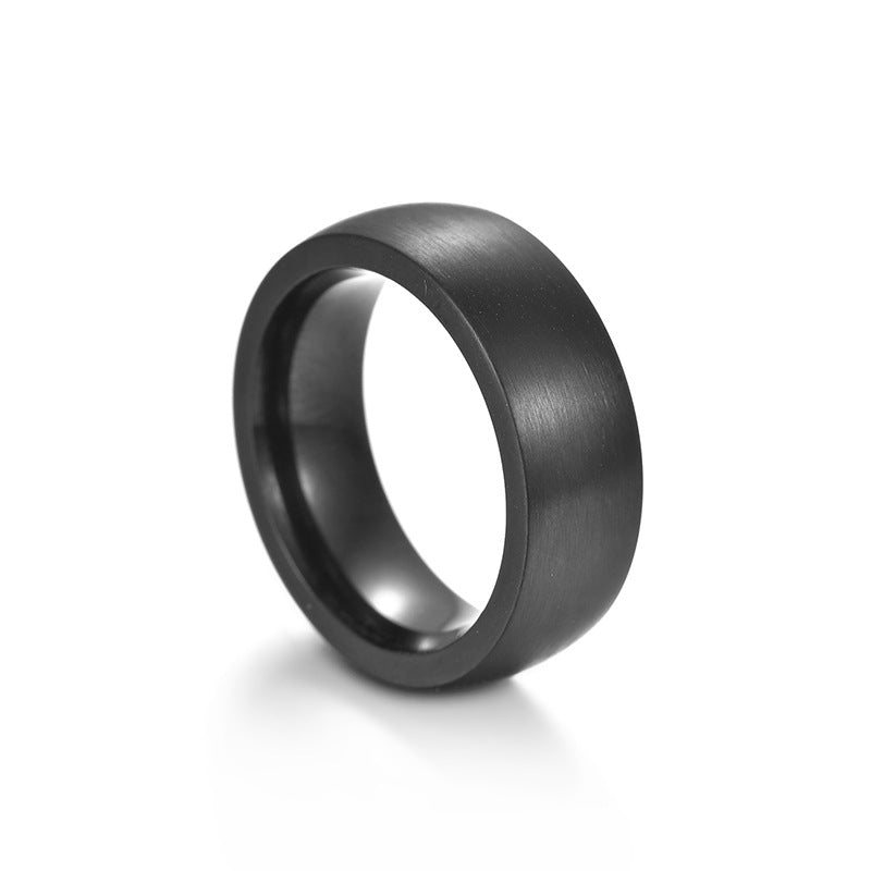 Brushed Tungsten Steel Men's Ring - Gold Jewelry Factory Wholesale