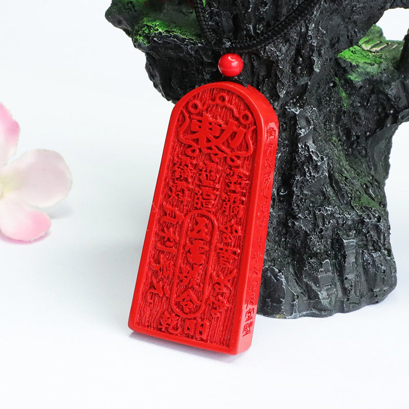 Vermilion Sand Pendant: Symbol of Strength and Prosperity