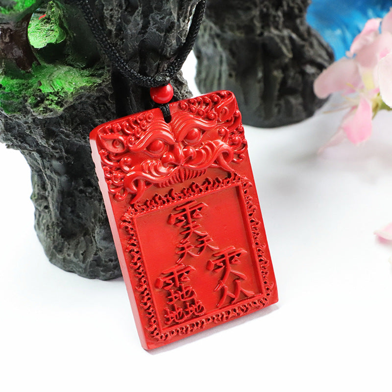 Vermilion Sand Pendant: Symbol of Mystical Energy and Ancient Tales