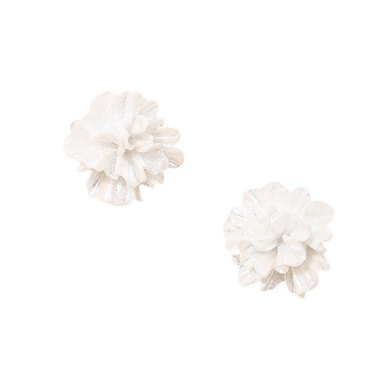 Fresh Camellia Earrings with a Chic Twist