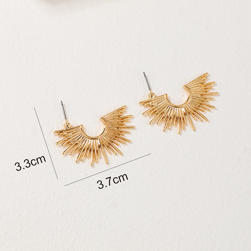 Sunlit Metal Earrings - Vienna Verve Collection