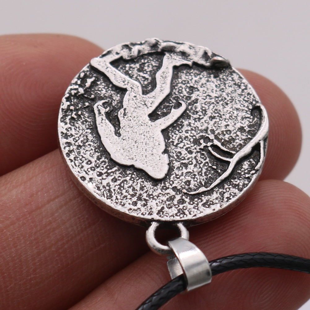 Bigfoot Adventure Necklace - Nordic Inspired Metal Jewelry for Men