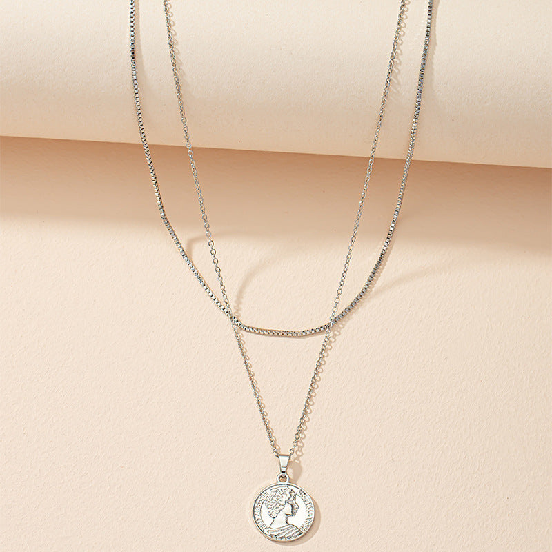 Chic Double Layer Pendant Necklace - Vienna Verve Collection