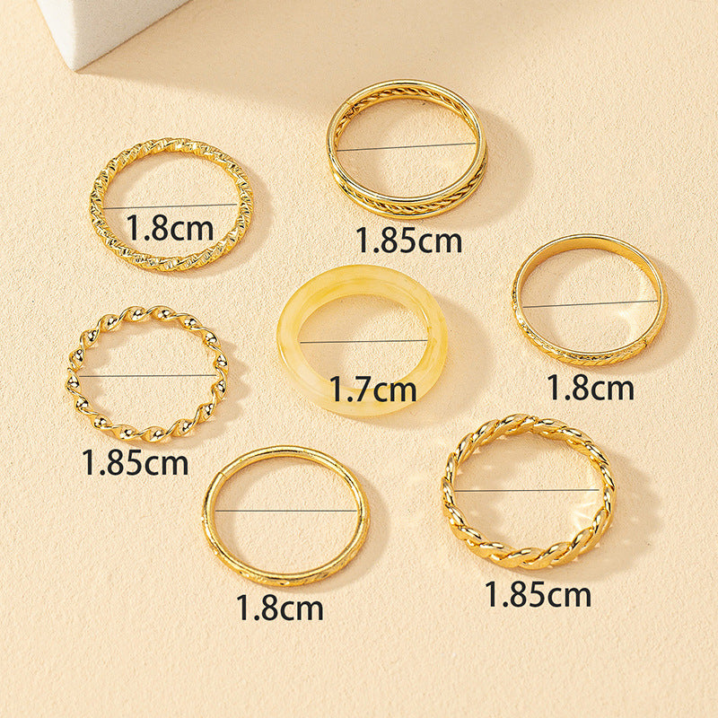 European Chic Stackable Ring Set from Planderful Vienna Verve Collection