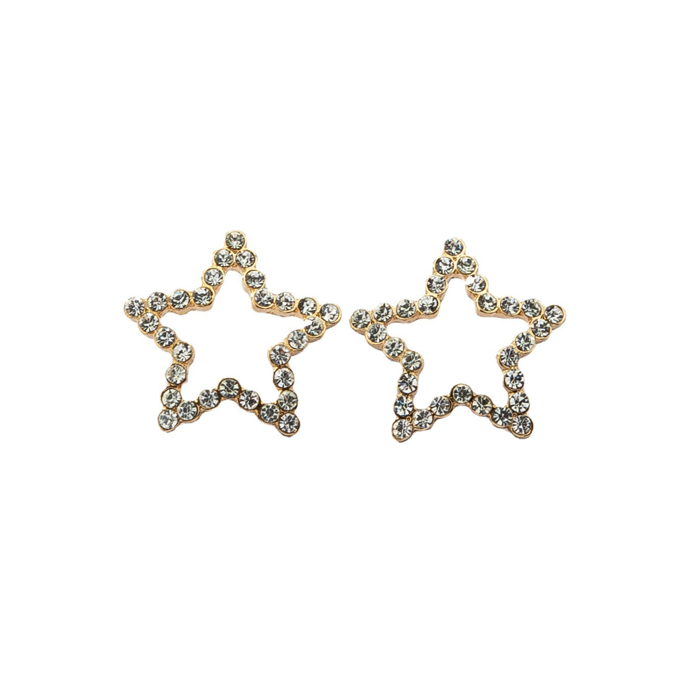 Creative Star Design Earrings with European Influence