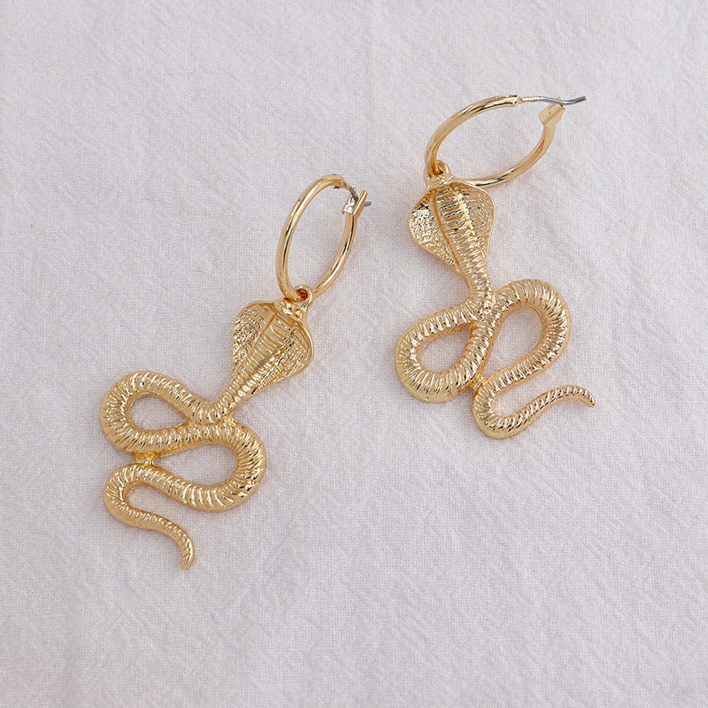 Exaggerated Snake Earrings - Vienna Verve Collection - Fashion Enthusiast's Choice