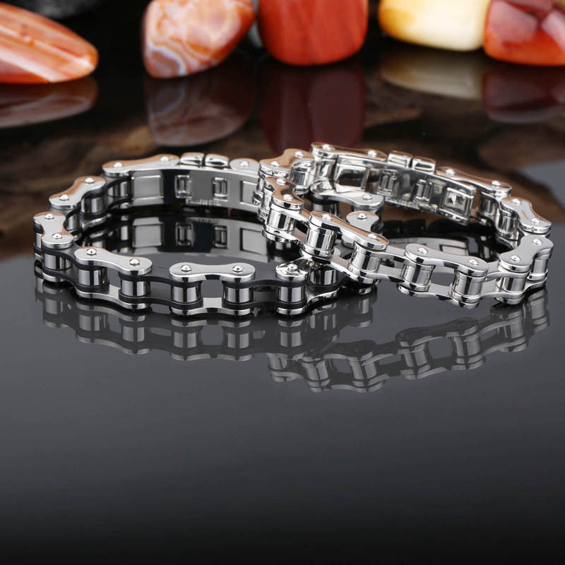 Men's Woven Titanium Steel Bracelet - Simple and Stylish European-American Design