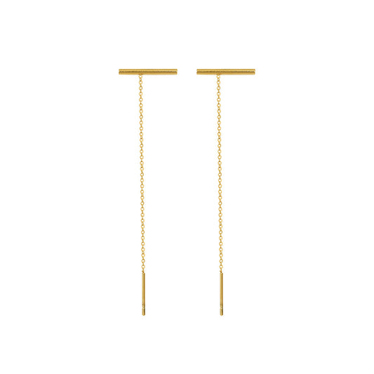 French Chic 18K Gold Titanium Steel Earrings by Planderful - Everyday Genie Collection