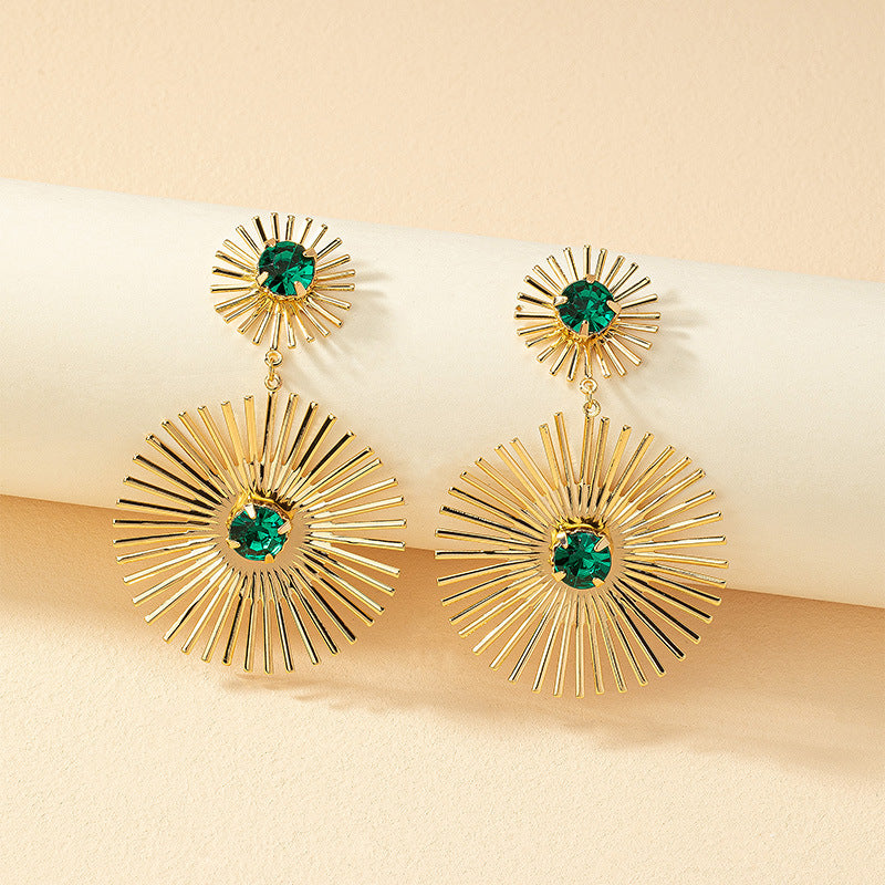 Sunflower Sunburst Earrings - Vienna Verve Collection