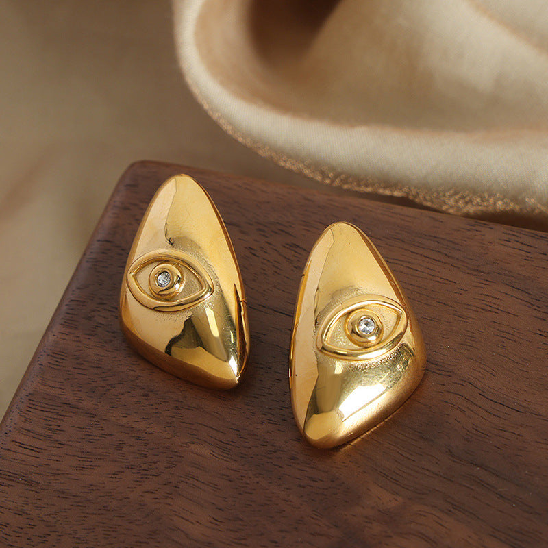 Elegant Geometric Gold-Plated Earrings for Stylish Women