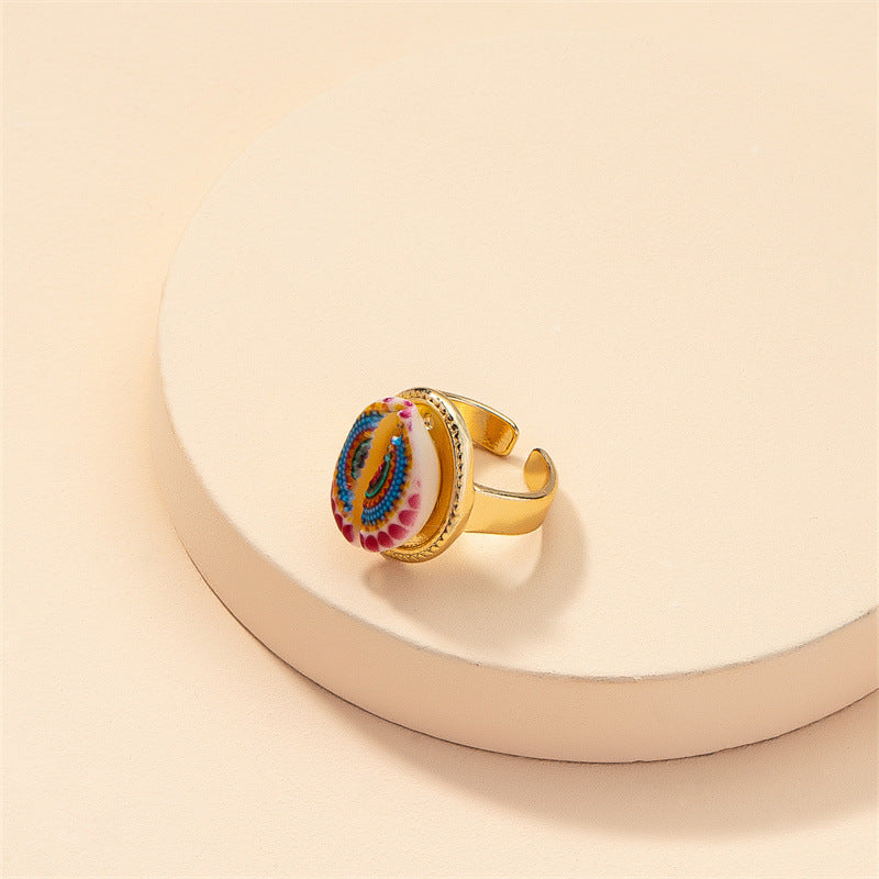 Shell Print Ring - Vienna Verve Collection