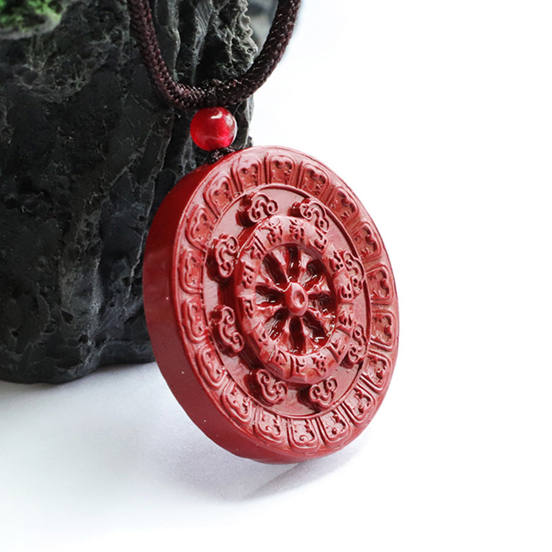 Cinnabar Pendant Pingan Auspicious Brand Pendant