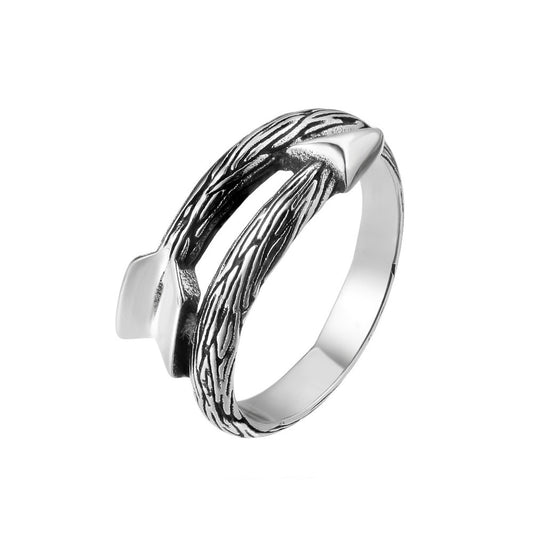 Cupid Arrow Titanium Steel Rings for Men and Women