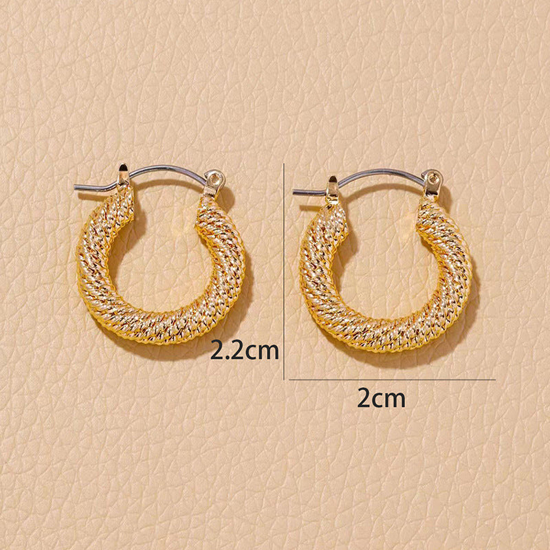 Luxury Vienna Verve Metal Earrings - Wholesale Opportunity