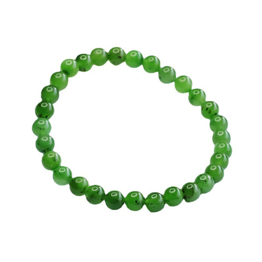 Fortune's Favor Sterling Silver Jade Bracelet