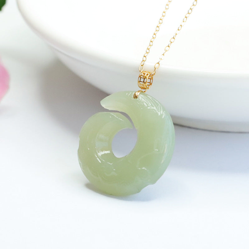 Jade Fortune's Favor Sterling Silver Necklace